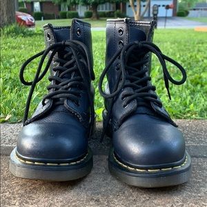 Black Womens Knock off Doc Martens